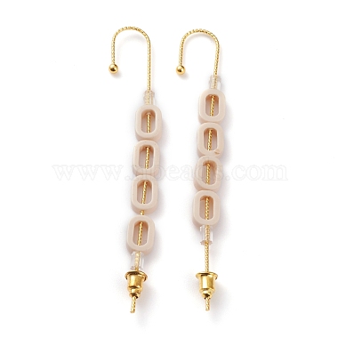 Bisque Cellulose Acetate Earrings