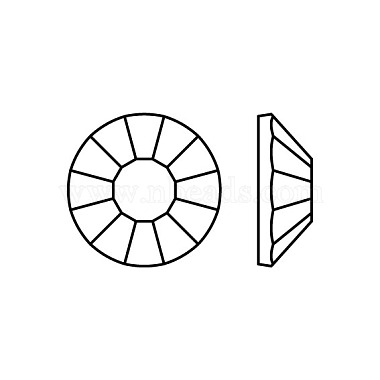 Piedras planas termoadhesivas de cristal Preciosa®(Y-PRC-HSS10-23980-200)-3