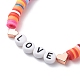 9Pcs 9 Style Handmade Polymer Clay Heishi Surfer Stretch Bracelets Set(BJEW-JB08863)-6