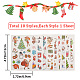 Christmas Theme Pattern Removable Temporary Water Proof Tattoos Paper Stickers(AJEW-WH0347-01)-2