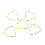 201 Stainless Steel Linking Rings, Triangle, Golden, 19.5x20x1mm(STAS-C030-07C-G)