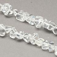 Natural Quartz Crystal Beads Strands, Rock Crystal Beads, Chip, 8~18x6~12x3~7mm, Hole: 1mm, about 160pcs/strands, 34.6 inch(G-R192-B15)