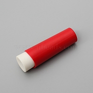 Plastic Needle Keeper Bottles, for Needle Storage, Rotating Magnetic Lipstick Shape Decorative Storage Box, Needlework Tool, Red, 86x26mm(PW-WG20907-01)