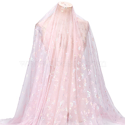 Nylon Butterfly Pattern Fabric, Clothing Making Accessories, Pink, 1600mm(DIY-WH0678-91B)