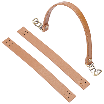WADORN Leather with Alloy Chain Bag Strap, Bag Replacement Accessories, Mixed Color, 19.1~33.3x1.25~1.85x0.35cm