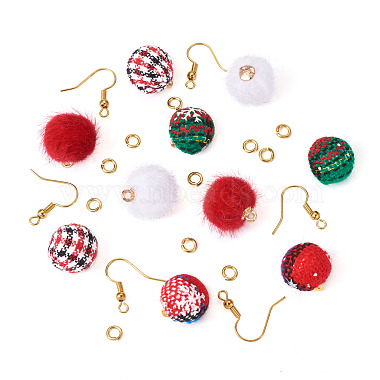 DIY Christmas Style Earring Making Kits(DIY-TA0008-88)-4