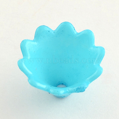 Opaque Acrylic Flower Bead Caps(SACR-Q099-M81)-3