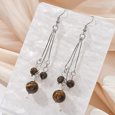 Natural Gemstone Dangle Earrings Sets(EJEW-JE02813)-2