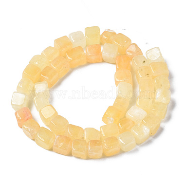 Natural Topaz Jade Beads Strands(G-S364-089)-2