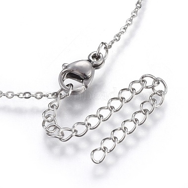 304 Stainless Steel Pendant Necklaces(NJEW-O108-29P)-3