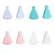 8Pcs 4 Colors Silicone Beads(SIL-CA0002-34)-1