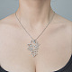 201 Stainless Steel Hollow Girl Pendant Necklace(NJEW-OY002-19)-2