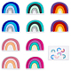 10Pcs 5 Colors Food Grade Eco-Friendly Silicone Beads(SIL-SC0001-06)-1