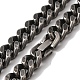 201 inox Cuban Link colliers de chaîne(NJEW-H033-05B-AS)-2