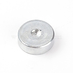 Iron Rivet Puncher Chassis, Flat Round, Platinum, 2.4x0.8cm(TOOL-WH0133-54)