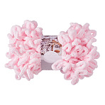Polyester Bent Knitting Yarn, for DIY Hand Crochet, Pearl Pink, 60~70x8~10mm(OCOR-TADJ0001-06H)