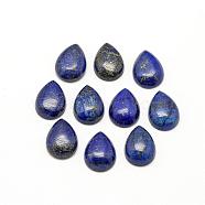 Natural Lapis Lazuli Cabochons, Dyed, teardrop, 17~18x12~13x5mm(G-R417-13x18-33)