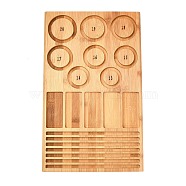 Wooden Bead Design Boards, Bracelet Design Board, DIY Beading Jewelry Making Tray, Rectangle, Camel, 45.5x28x1.5cm(ODIS-H020-01)