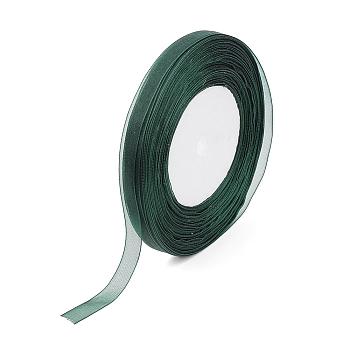 Sheer Organza Ribbon, Wide Ribbon for Wedding Decorative, Sea Green, 2 inch(50mm), 50yards/roll(45.72m/roll), 4 rolls/group, 200 yards/group(182.88m/group)