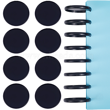 12Pcs Plastic Loose Leaf Ring Round Binder Discs(DIY-CP0010-97A)-1