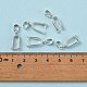 Silver Color Plated Brass Ice Pick Pinch Bails(X-KK-K802-S)-3