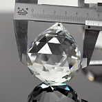 Transparent K9 Glass Pendants, Crystal Ball Prism Hanging Pendants, for Ceiling Chandelier, Windows, Feng Shui, Teardrop, Clear, 55x50mm, Hole: 2mm(GLAA-WH0015-35D)
