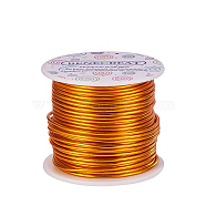 Round Aluminum Wire, Goldenrod, 12 Gauge, 2mm, about 98.42 Feet(30m)/roll(AW-BC0001-2mm-03)