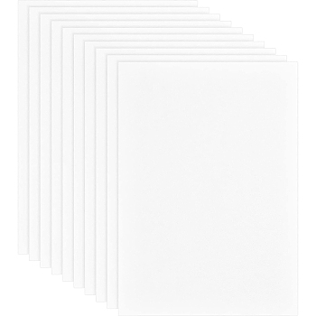 BENECREAT 10Pcs Rectangle Ceramic Fiber Paper Gasket, with Self-adhesive, White, 300x210x1mm