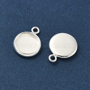 フラット丸い真鍮ペンダントカボションの設定(KK-K414-14B-S)-2