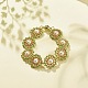 Bracelet lien fleur perle coquillage(BJEW-JB08084-03)-2