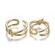 Adjustable Brass Cuff Rings(RJEW-Z001-02G)-2