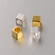 Cube Brass Spacer Beads(X-KK-J204-03)-1