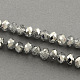 Half Plated Faceted Rondelle Glass Bead Strands(X-EGLA-S095-2mm-03)-2