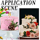 10Pcs 10 Style Number Acrylic Mirror Effect Cake Toppers(FIND-CP0001-68)-6