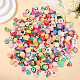400Pcs 2 Styls Handmade Polymer Clay Beads(CLAY-SP0001-16)-7