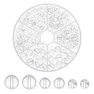 AHADERMAKER 127Pcs 3 Style Natural Quartz Crystal Beads Strands, Round, 6~6.5mm/8mm/10mm, Hole: 1mm(G-GA0001-42)