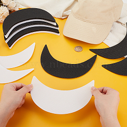 24Pcs 6 Style Plastic Hat Brim Board for Peaked Cap, Sport Cap, Sun Visor Hat, Mixed Color, 102~120x171~181x2mm, 4pcs/style(AJEW-OC0004-93)