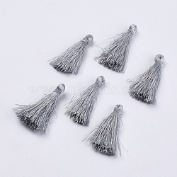 Polyester Tassel Pendant Decorations, Gray, 90~92mm(FIND-S260-A08)