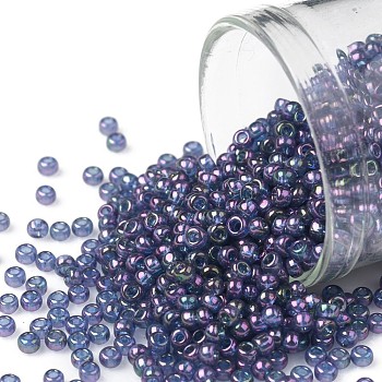 TOHO Round Seed Beads, Japanese Seed Beads, (328) Gold Luster Moon Shadow, 11/0, 2.2mm, Hole: 0.8mm, about 5555pcs/50g