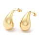Rack Plating Brass Twist Teardrop Stud Earrings for Women(EJEW-K247-02G)-1