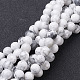 Chapelets de perles en howlite naturelle(X-G-E403-65-8mm)-1