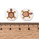 Ocean Printed Natural Freshwater Shell Flat Round Beads(SHEL-A006-13D)-3