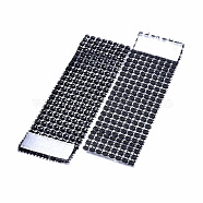 8 Rows Plastic Rhinestone Napkin Rings, Napkin Holder Adornment, for Wedding Home Decoration, Black, 138x39.3x2.5mm(AJEW-D042-01C)