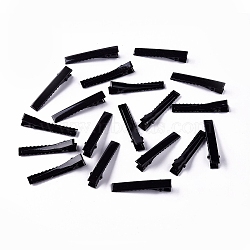 Defective Closeout Sale, Iron Flat Alligator Hair Clip  Findings, DIY Hair Accessories Making, Black, 46x10x9.5mm(PHAR-XCP0001-19)