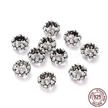 Antique Silver Ring Sterling Silver Spacer Beads