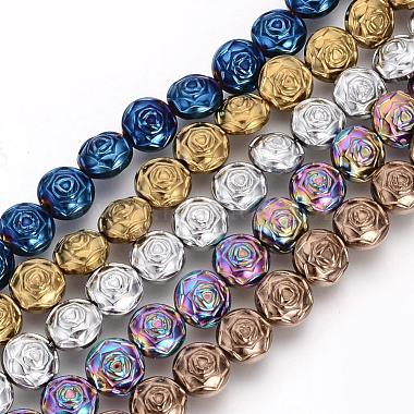 8mm Flower Non-magnetic Hematite Beads