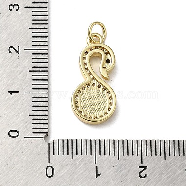 Brass Micro Pave Cubic Zirconia Pendants(KK-Q808-22G)-3