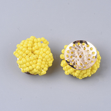 Glass Seed Beads Cabochons(FIND-S321-05R)-2