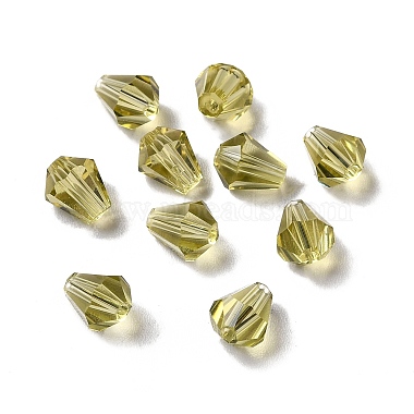 Dark Goldenrod Diamond K9 Glass Beads