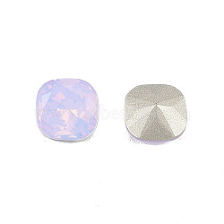 K9 Glass Rhinestone Cabochons, Pointed Back & Back Plated, Faceted, Square, Violet, 8x8x4.5mm(MRMJ-N029-20-03)